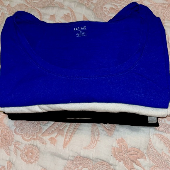 5 ANA TEE SHIRTS BLACK ,BLUE, WHITE GREY ,BLACK  ALL XL AND ONE L BLACK - Picture 10 of 11